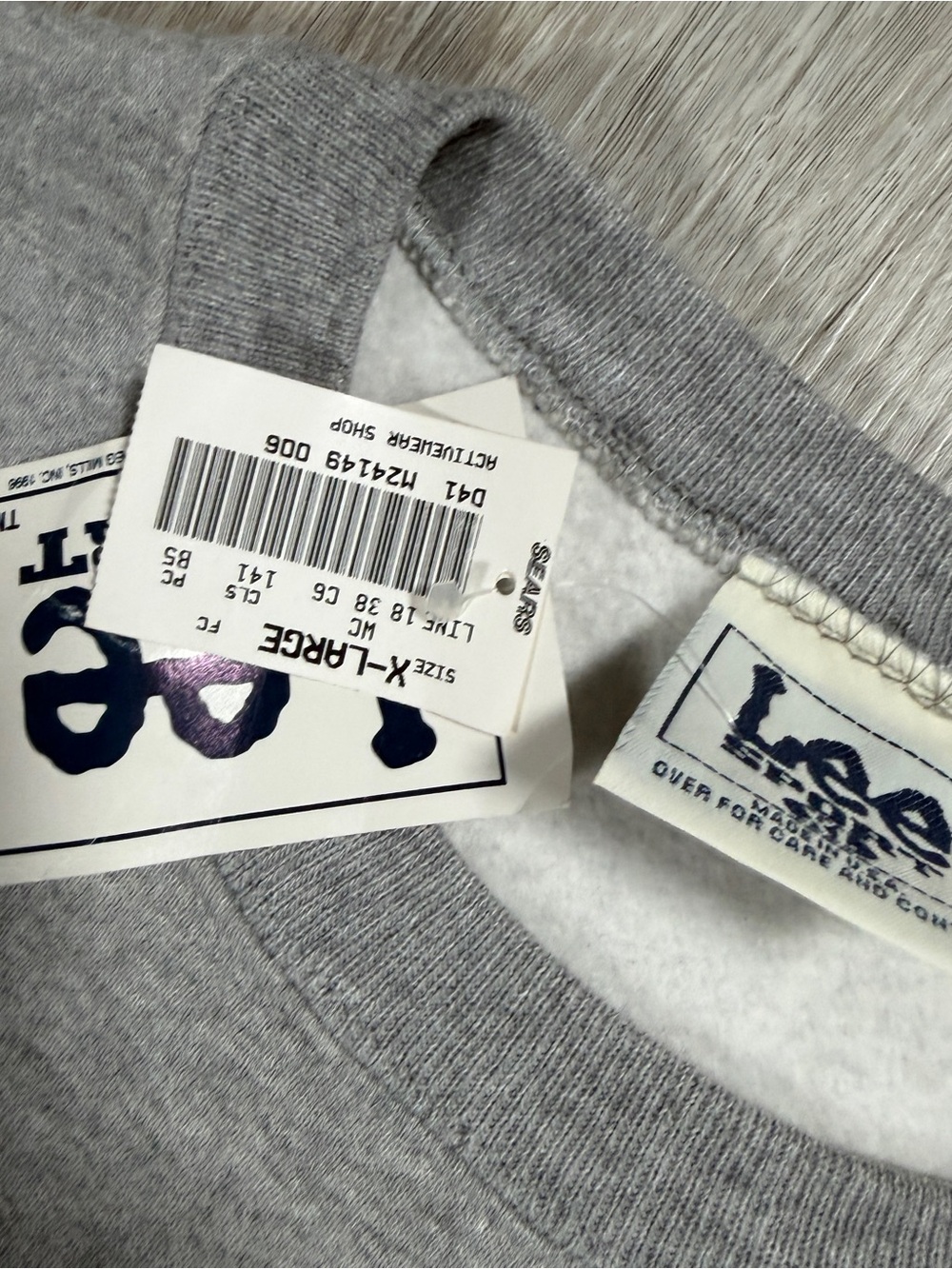 Vintage 1996 Minnesota Vikings Lee Sport Sweatshirt XL NWT - Picture 5 of 10